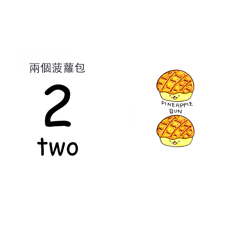 香港美食數字書 Hong Kong Food Counting Book