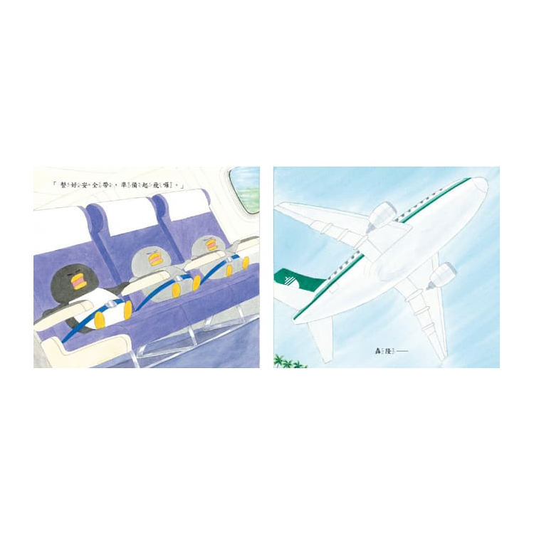 小企鵝搭飛機
