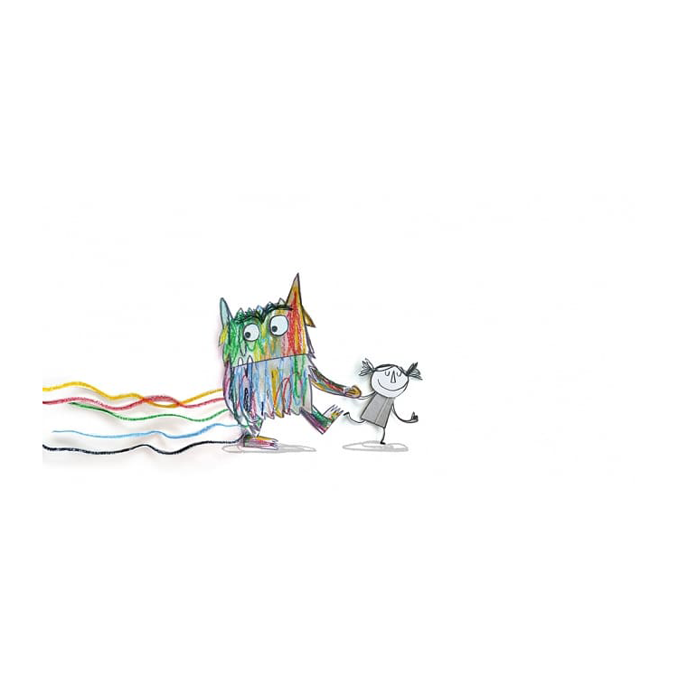 《彩色怪獸繪本》與《彩色怪獸情緒著色本》超值套組