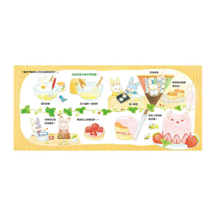 歡迎光臨小兔子咖啡館（隨書收錄粉紅小熊草莓蛋糕食譜＋小兔子著色卡）